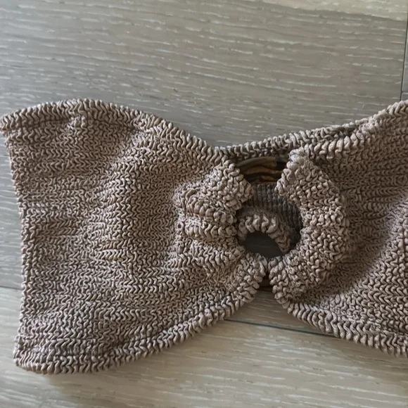 Hunza G Women's Gloria Bikini in Metallic Cocoa - Picture 6 of 8